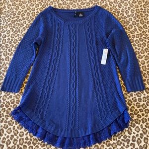 New Directions Indigo Blue Sweater Size Small